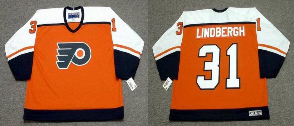 2019 Men Philadelphia Flyers 31 Lindbergh Orange CCM NHL jerseys
